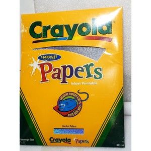 Crayola Paper Stardust Pattern 10 Heavyweight Sheets Inkjet Printable Unopened